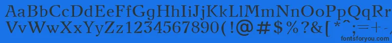 Newjournalctt Font – Black Fonts on Blue Background