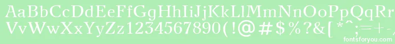 Newjournalctt Font – White Fonts on Green Background