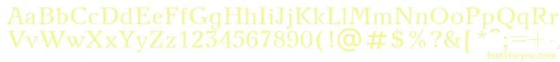 Newjournalctt Font – Yellow Fonts on White Background