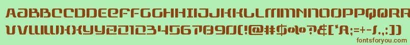 rangepaladincond Font – Brown Fonts on Green Background