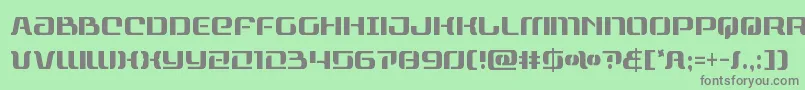 フォントrangepaladincond – 緑の背景に灰色の文字