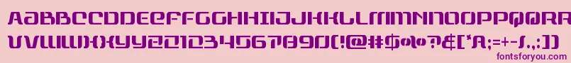 rangepaladincond Font – Purple Fonts on Pink Background