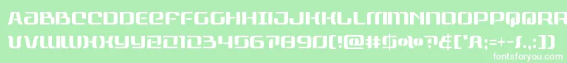 rangepaladincond Font – White Fonts on Green Background