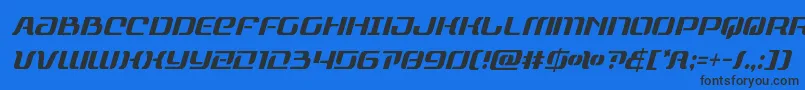 rangepaladincondital Font – Black Fonts on Blue Background