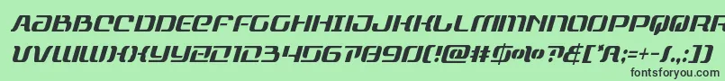 フォントrangepaladincondital – 緑の背景に黒い文字
