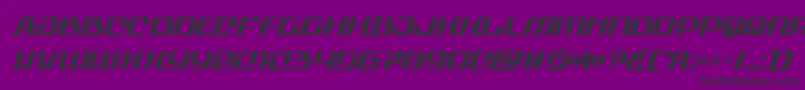 rangepaladincondital-Schriftart – Schwarze Schriften auf violettem Hintergrund