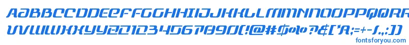 Шрифт rangepaladincondital – синие шрифты