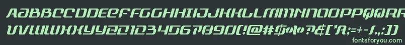 rangepaladincondital Font – Green Fonts on Black Background