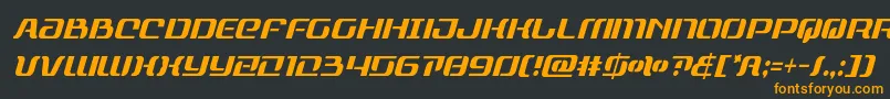 Шрифт rangepaladincondital – оранжевые шрифты на чёрном фоне