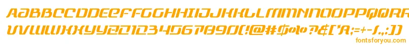 Шрифт rangepaladincondital – оранжевые шрифты на белом фоне