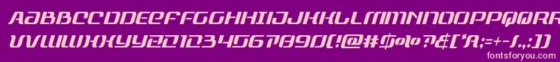 rangepaladincondital-Schriftart – Rosa Schriften auf violettem Hintergrund
