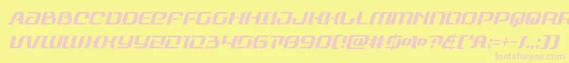 rangepaladincondital Font – Pink Fonts on Yellow Background