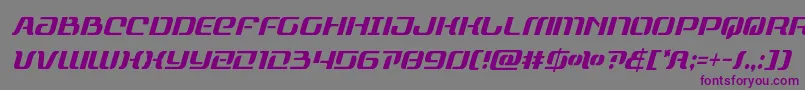Шрифт rangepaladincondital – фиолетовые шрифты на сером фоне