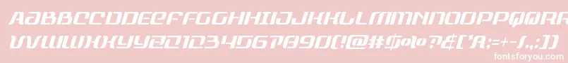 Шрифт rangepaladincondital – белые шрифты на розовом фоне