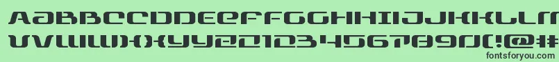 rangepaladinexpand Font – Black Fonts on Green Background