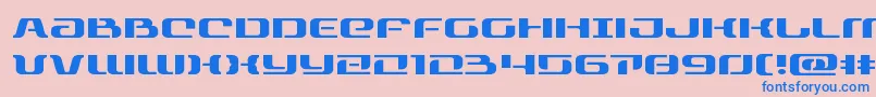 rangepaladinexpand Font – Blue Fonts on Pink Background