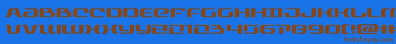 rangepaladinexpand Font – Brown Fonts on Blue Background