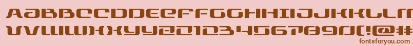 rangepaladinexpand Font – Brown Fonts on Pink Background