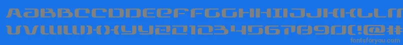 Police rangepaladinexpand – polices grises sur fond bleu