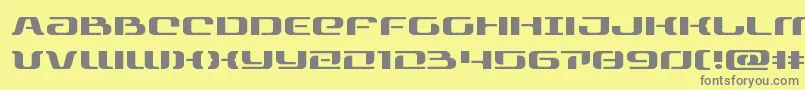 rangepaladinexpand-Schriftart – Graue Schriften auf gelbem Hintergrund