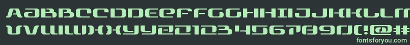 rangepaladinexpand Font – Green Fonts on Black Background