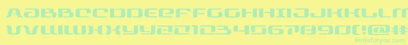 rangepaladinexpand Font – Green Fonts on Yellow Background