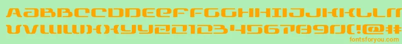 rangepaladinexpand Font – Orange Fonts on Green Background