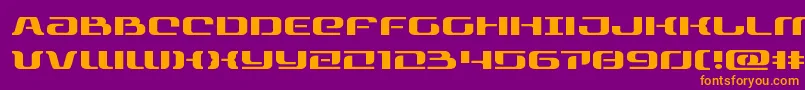 rangepaladinexpand Font – Orange Fonts on Purple Background