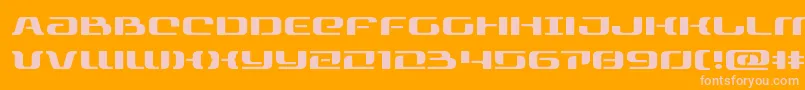 rangepaladinexpand Font – Pink Fonts on Orange Background