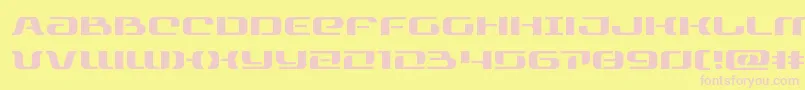 rangepaladinexpand Font – Pink Fonts on Yellow Background