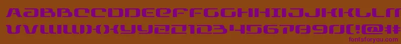 rangepaladinexpand Font – Purple Fonts on Brown Background