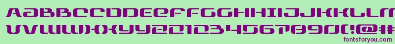 rangepaladinexpand Font – Purple Fonts on Green Background