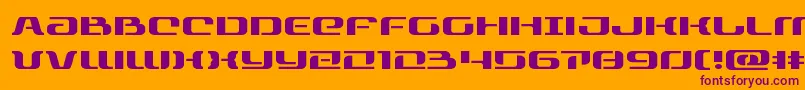 rangepaladinexpand Font – Purple Fonts on Orange Background