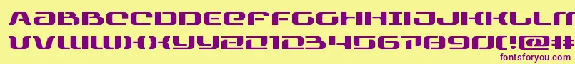 rangepaladinexpand Font – Purple Fonts on Yellow Background