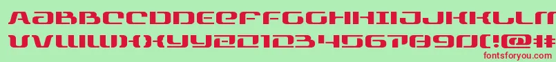 rangepaladinexpand Font – Red Fonts on Green Background