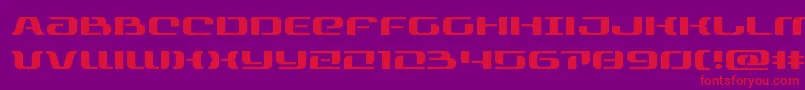 rangepaladinexpand Font – Red Fonts on Purple Background