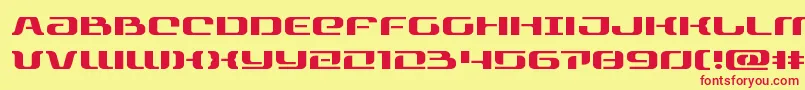 rangepaladinexpand Font – Red Fonts on Yellow Background