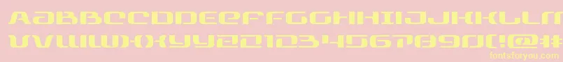 rangepaladinexpand Font – Yellow Fonts on Pink Background
