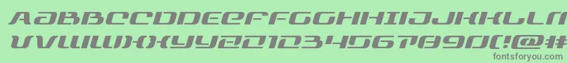 rangepaladinexpandital Font – Gray Fonts on Green Background