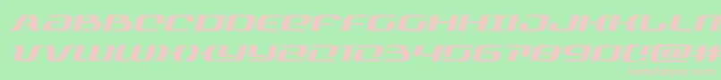 rangepaladinexpandital Font – Pink Fonts on Green Background