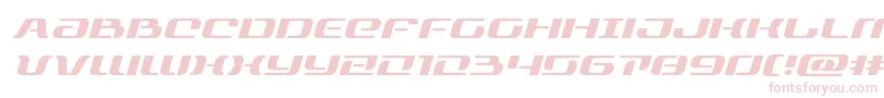 rangepaladinexpandital Font – Pink Fonts on White Background