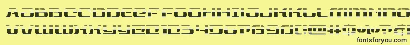 rangepaladingrad Font – Black Fonts on Yellow Background