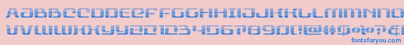 rangepaladingrad-Schriftart – Blaue Schriften auf rosa Hintergrund