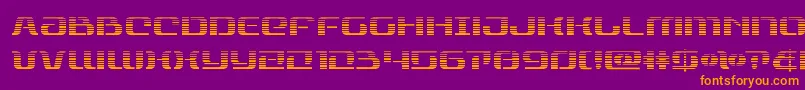 Fonte rangepaladingrad – fontes laranjas em um fundo violeta
