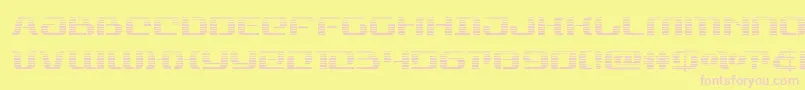 Fonte rangepaladingrad – fontes rosa em um fundo amarelo