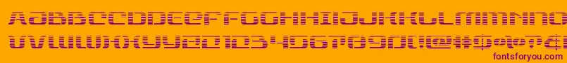 rangepaladingrad-Schriftart – Violette Schriften auf orangefarbenem Hintergrund
