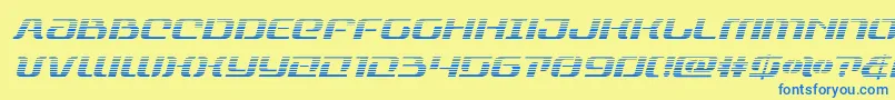 rangepaladingradital Font – Blue Fonts on Yellow Background