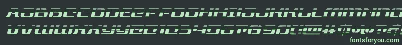 rangepaladingradital Font – Green Fonts on Black Background