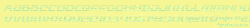 rangepaladingradital Font – Green Fonts on Yellow Background