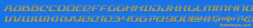 rangepaladingradital Font – Orange Fonts on Blue Background